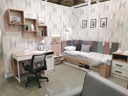 Кровать 0,8 с мягкими элементами 0,8 и 2,0 Алиса (мод.1.3) 