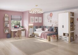 Кровать 0,8 с мягкими элементами 0,8 и 2,0 Алиса (мод.1.3)