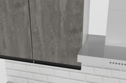 Кухонный гарнитур Ноктюрн прайм, 110х200 см 