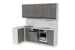 Кухонный гарнитур Ноктюрн прайм, 110х200 см