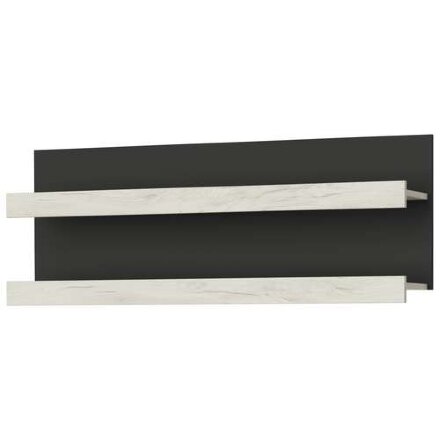 Навесная полка НПС-1200 Соната, Крафт белый - Антрацит 