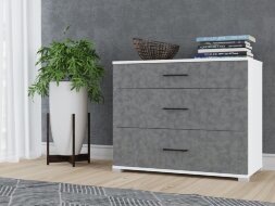 Модульная спальня Victor, белый/бетон