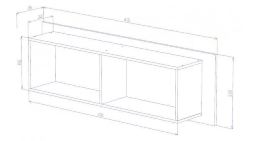 Антресоль АН-02 Бостон, дуб Вотан