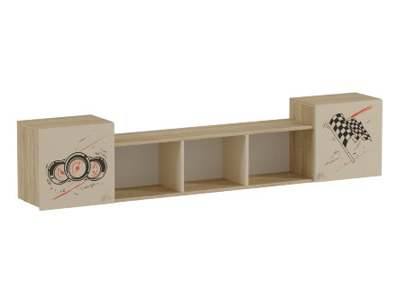 Полка навесная ДМ Форсаж, сонома 