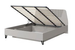 Кровать со спинкой МДФ и подъемным механизмом Кашемир