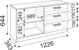 Тумба ТВ Walker (Волкер)