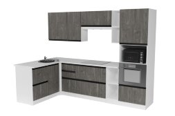 Кухонный гарнитур Ноктюрн мега прайм, 150х270 см