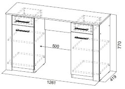 Стол туалетный Гамма 20 (серия 4)