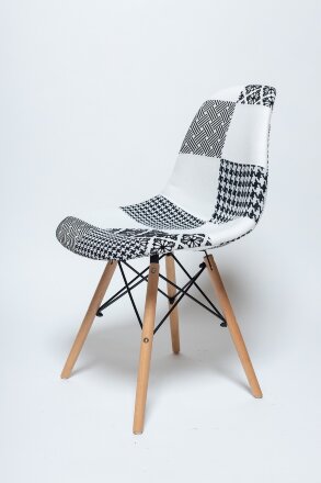 Стул SC-005 черно-белый (Комплект 2 шт)  