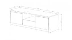 Тумба ТВ Бостон, дуб Вотан