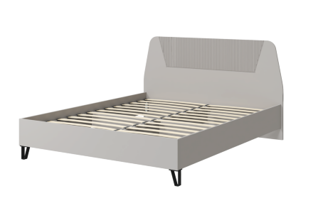 Кровать со спинкой МДФ и основание Лайт Кашемир  