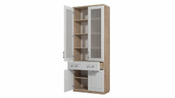 Шкаф 2-х дверный со стеклом Юниор-7