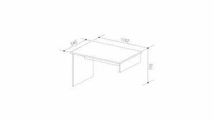 Стол-приставка Юниор-7 (Прованс) 