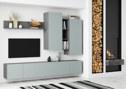 Стенка Сканди, серый 