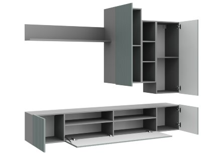 Стенка Сканди, серый 