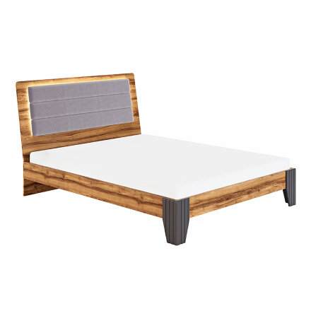 Кровать с подсветкой в изголовье Моника (орт.основание) 