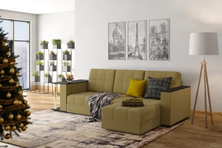 Диван угловой со столиком Атлант (велюр)  