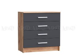 Комод 800 Мартина, графит/дуб крафт 