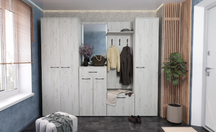 Пенал 400 Италия, Крафт Белый 