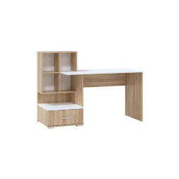 Стол ПКС-10, Сонома-Белый глянец 