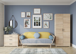 Шкаф 2х-створчатый Victor, сонома