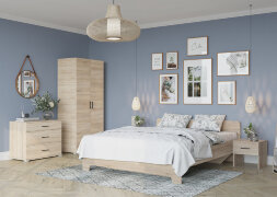 Шкаф 2х-створчатый Victor, сонома