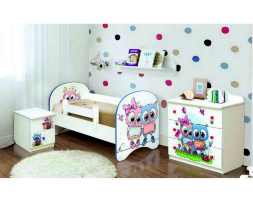 Тумба прикроватная с фотопечатью Совята