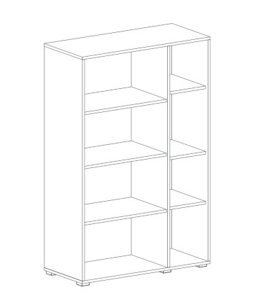 Шкаф-витрина Ницца 2 двери 