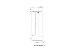 Шкаф 2-х створчатый Ольга Милк 3