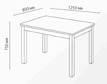 Стол обеденный  Классик, опора МТ9 