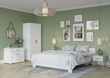 Шкаф 2х-створчатый Victor, белый 