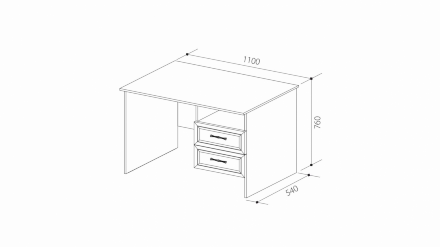 Стол письменный ШиК-8 (Уголок школьника 2) 