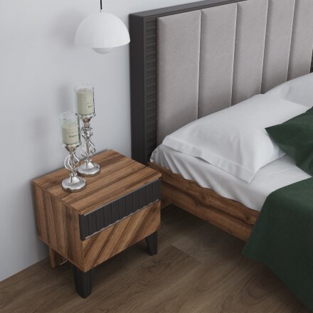 Кровать Моника с мягким изголовьем (орт.основание) 