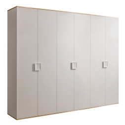 Шкаф 6 дверей (без зеркал) для платья и белья ДШ2/6 Diora 