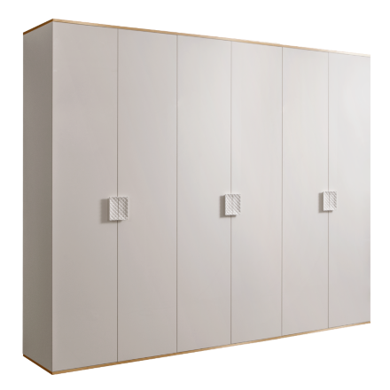 Шкаф 6 дверей (без зеркал) для платья и белья ДШ2/6 Diora  