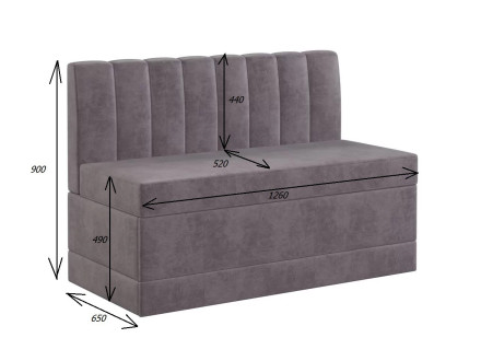 Диван кухонный прямой Томенто 