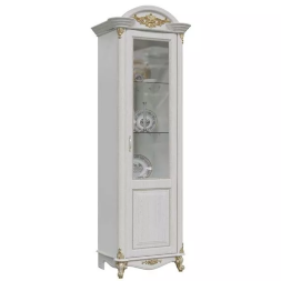 Шкаф-витрина однодверный Да Винчи, Белый