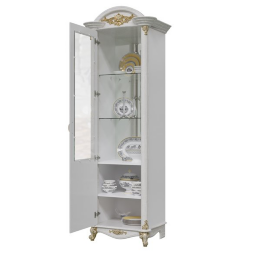 Шкаф-витрина однодверный Да Винчи, Белый