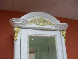 Шкаф-витрина однодверный Да Винчи, Белый