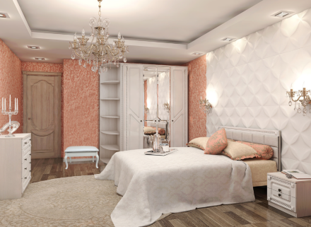 Тумба прикроватная Азалия с 2 ящиками 