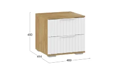 Тумба прикроватная Хилтон, Дуб Крафт 