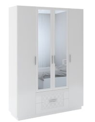 Шкаф 4х-створчатый с ящиками Тиффани