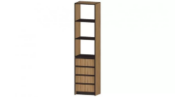 Стеллаж 4 ящика Бостон, дуб Вотан