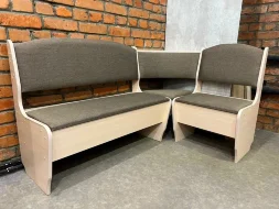 Кухонный уголок Нео, рогожка, коричневый