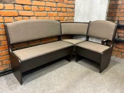 Кухонный уголок Нео, рогожка, коричневый