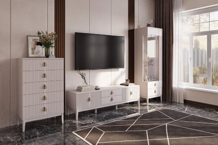 Стеллаж  Фарго, Льняной 