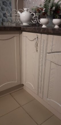 Кухня Сан-Марино Аргенто (цвет - роял вуд кофе, патина серебро) 