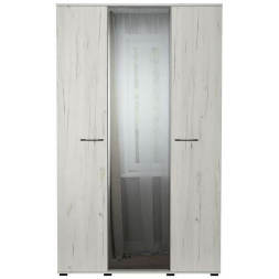 Шкаф 3-х дверный Италия, Крафт Белый