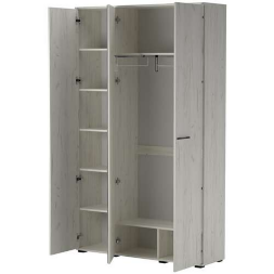 Шкаф 3-х дверный Италия, Крафт Белый