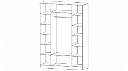 Шкаф 4-х створчатый Гамма 